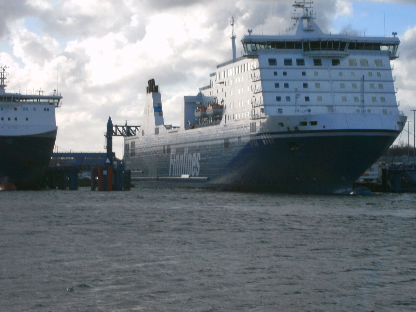 Finnlines ferry at the Skandinavienkai terminal in Travemünde