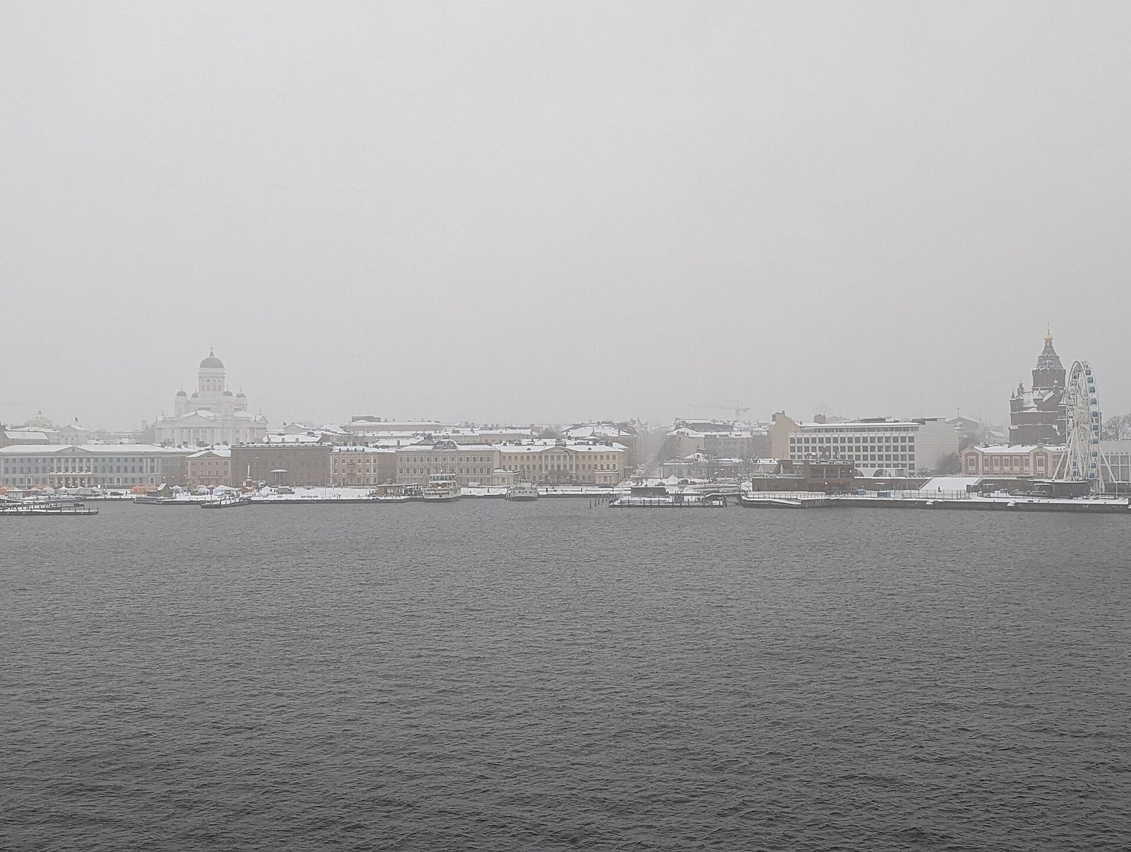 Helsinki South Harbour in winter