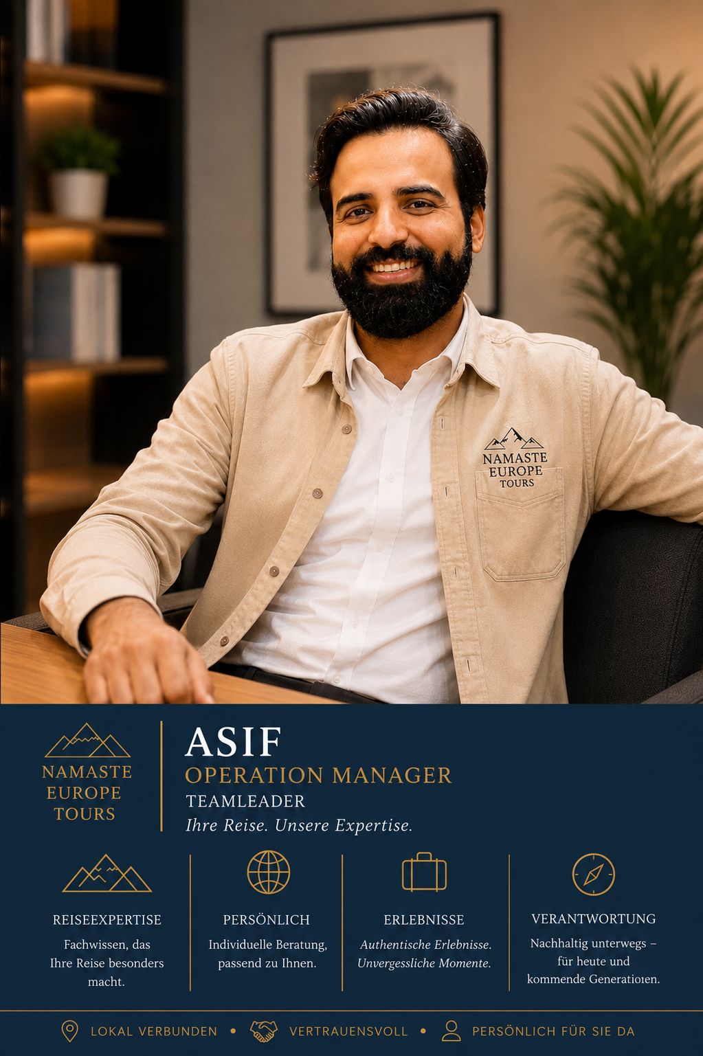 Asif — Operation Manager at Namaste Europe Tours