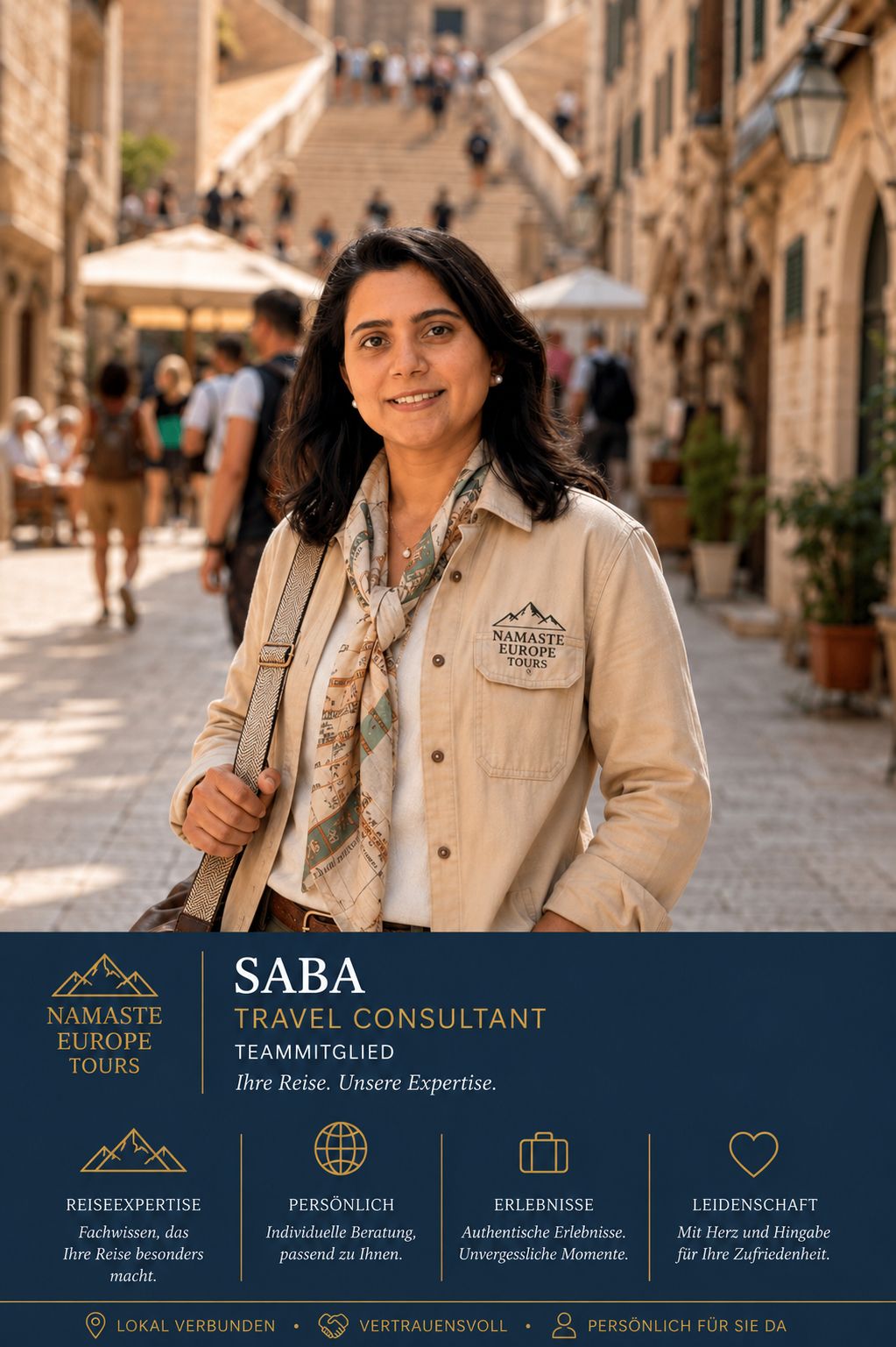 Saba — Travel Consultant at Namaste Europe Tours